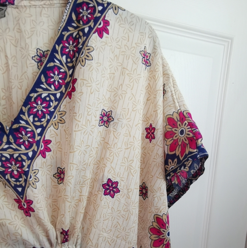 Floral Print kimono style Women's Top